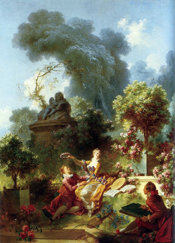 17 The Progress Of Love - The Lover Crowned - Jean-Honore Fragonard 1771-72 Frick Collection New York City